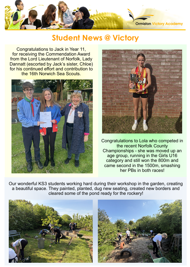 Newsletter for Families - 22nd May 2026