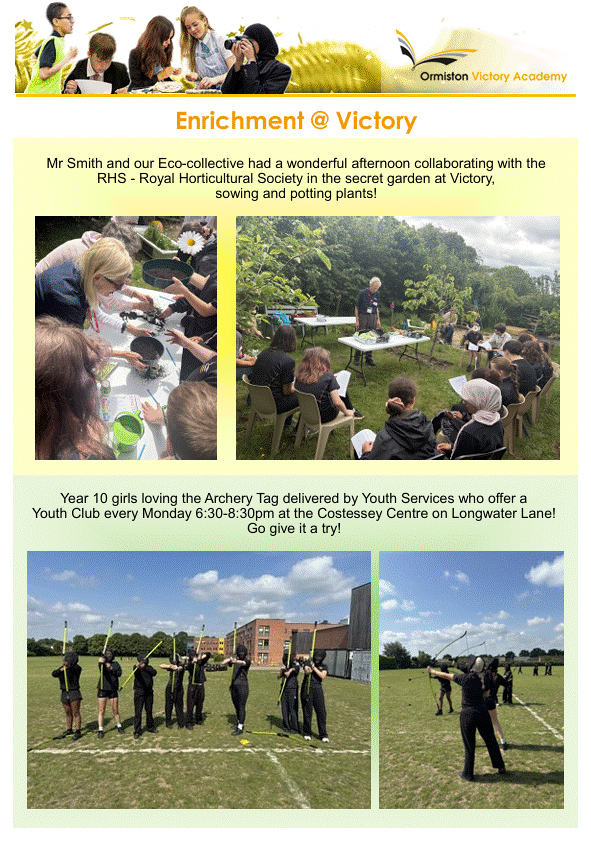 Newsletter for Families - 26th June 2029